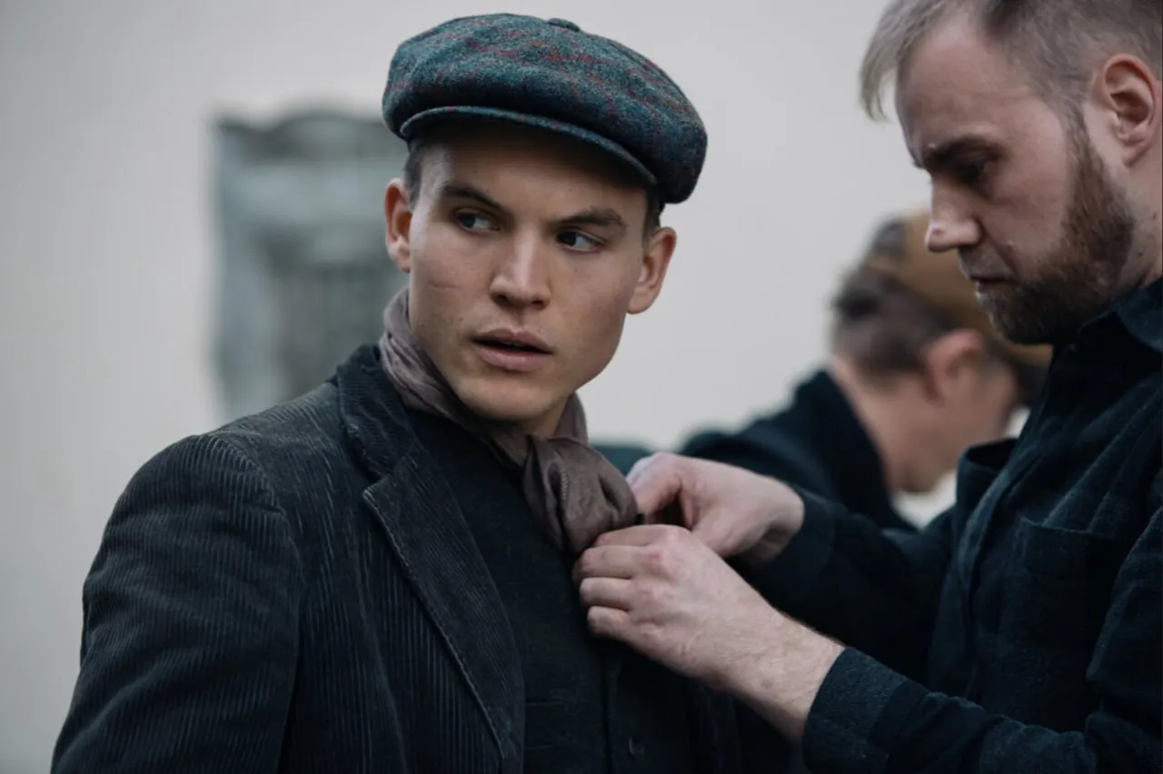 Ferdinand McKay behind the scenes costume fitting Truth and Treason